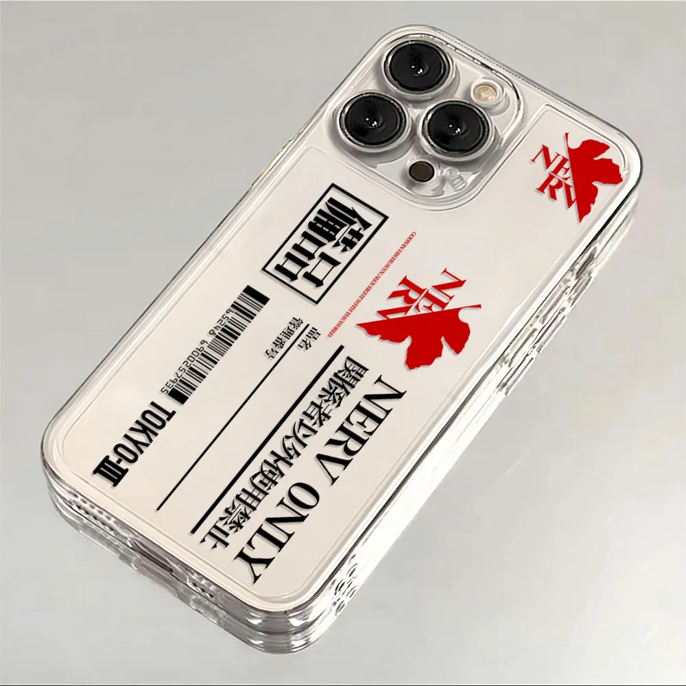Cool E-Evangelions Phone Case For iPhone 16e 16 15 14 13 12 11 Mini Pro Max X XR XSMax 7 8 Plus Transparent Soft TPU Back Cover - náhled 6