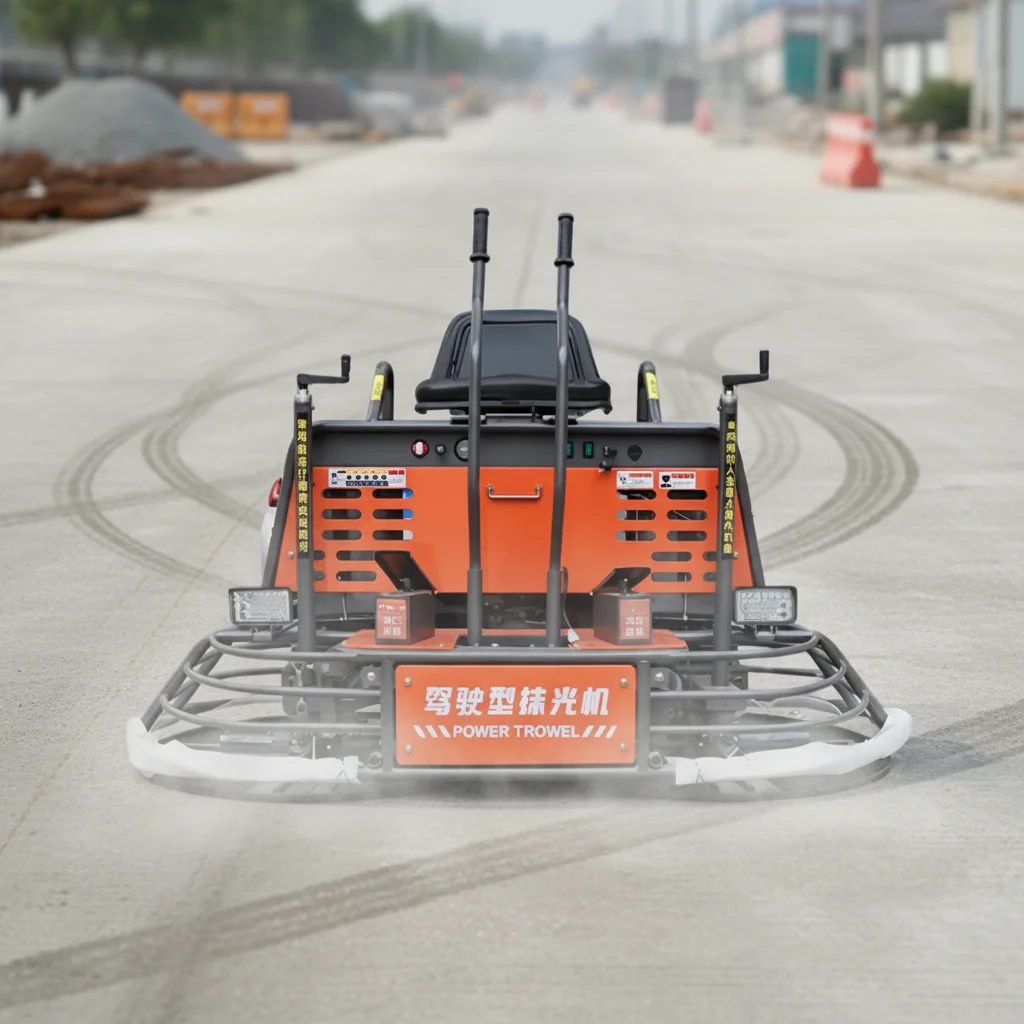 800mm Driving Troweling Machine Air-Cooled Gearbox Ride On Concrete Floor Finishing Equipment