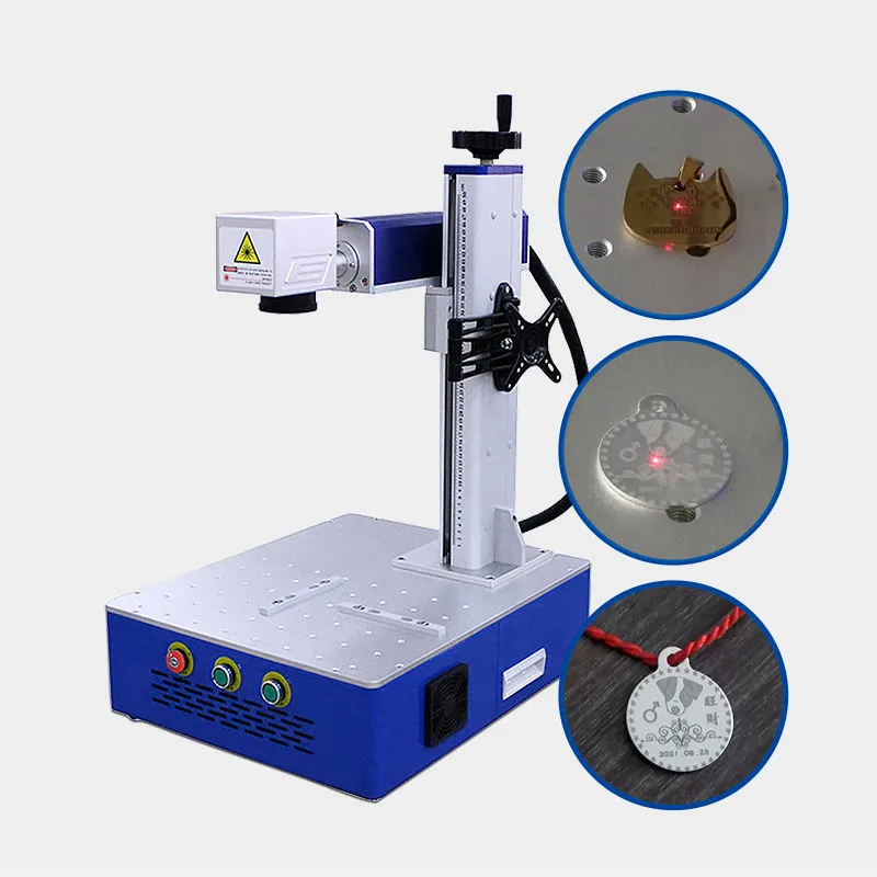 Mini macchina per marcatura laser di nuovo design con macchina per marcatura laser portatile di potenza 20w 30w 50w per metallo