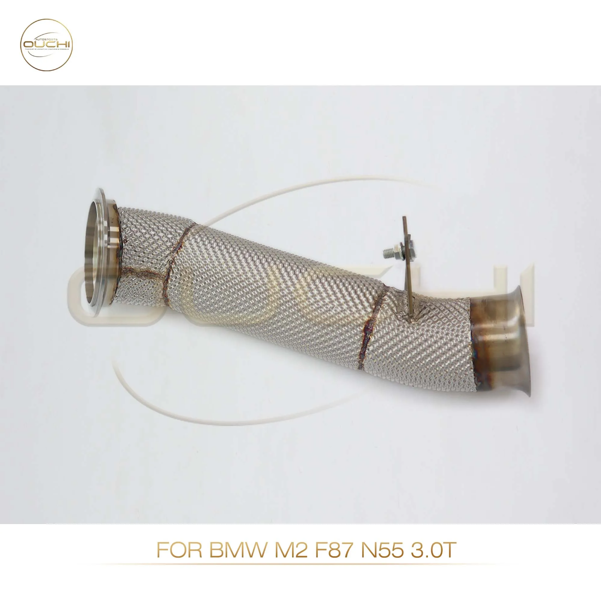 Ouchi No Fault Light Downpipe for BMW X5 G05 X6 G06 M50i 2019-2023 4.4T N63 Engine V8 Performance Exhaust Pipe Upgrade