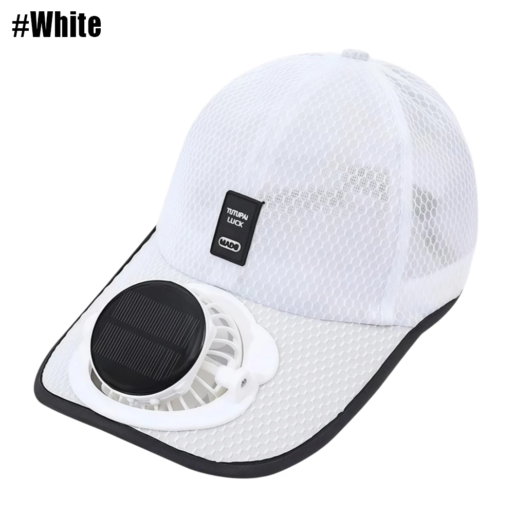 Solar-Baseballkappe mit Ventilator, Sonnenschutz USB-Lade-Ventilator-Netzkappe für Sommer Outdoor Reisen Angeln Camping Strand Golf