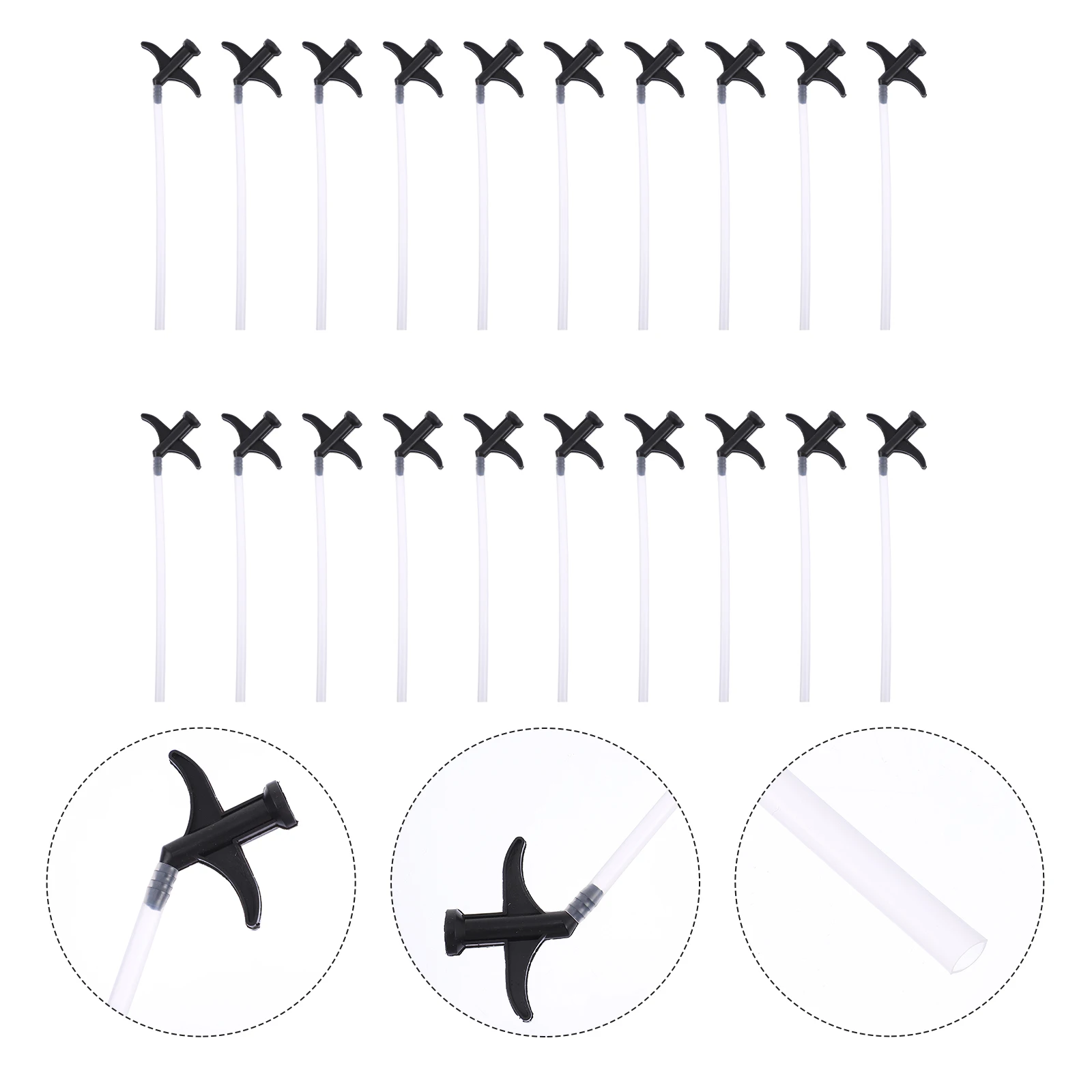 50Pcs Foam Tube Nozzle Seam Filling Durable Plastic Caulking Tube Replacement Practical Spray Glue Application