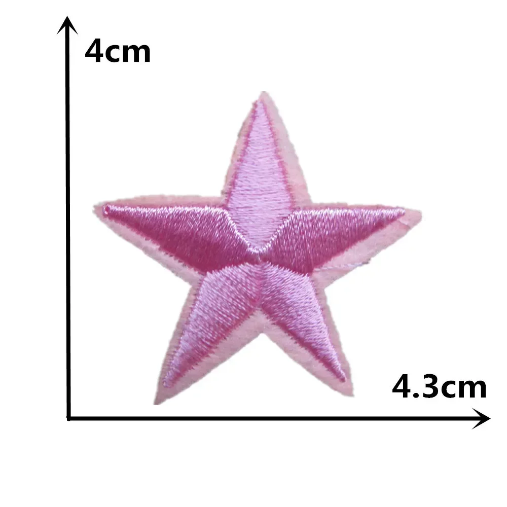 Single sale 1 pcs Star embroidery hot melt adhesive ironing clothing patch can be sewn decorative clothing patch