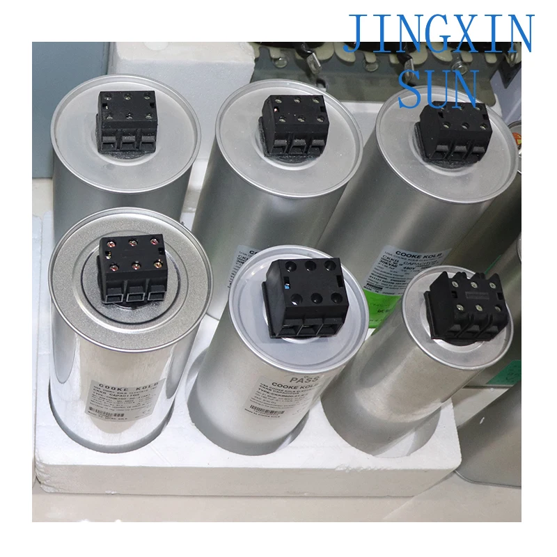 Self-healing shunt capacitors of various sizes available in power capacitor banks