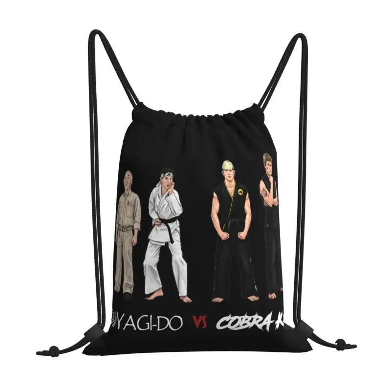 The Karate Kid 1984 Cobra Kai Vs Miyagi-Do Drawstring Bags Gym Bag Gym Portable Sports Bag Clothes Backpacks