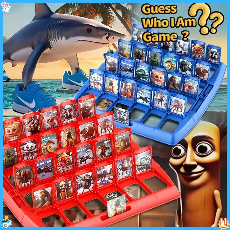 تخمين من أنا لعبة الإيطالية Brainrot لغز ورق مقوى لعبة Tung Tung Sahur Tralarero Tralala شخصين التفاعلية