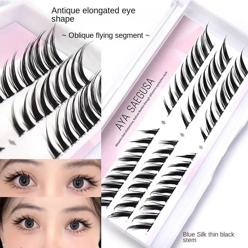 Skew Fly Sectional Type False Eyelashes Thick Curl European And American Comic  Flare Lashes Eyelash Extension Makeup Tools