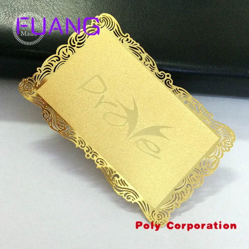 Custom  Gold VIP membership card metal business card with custom logo