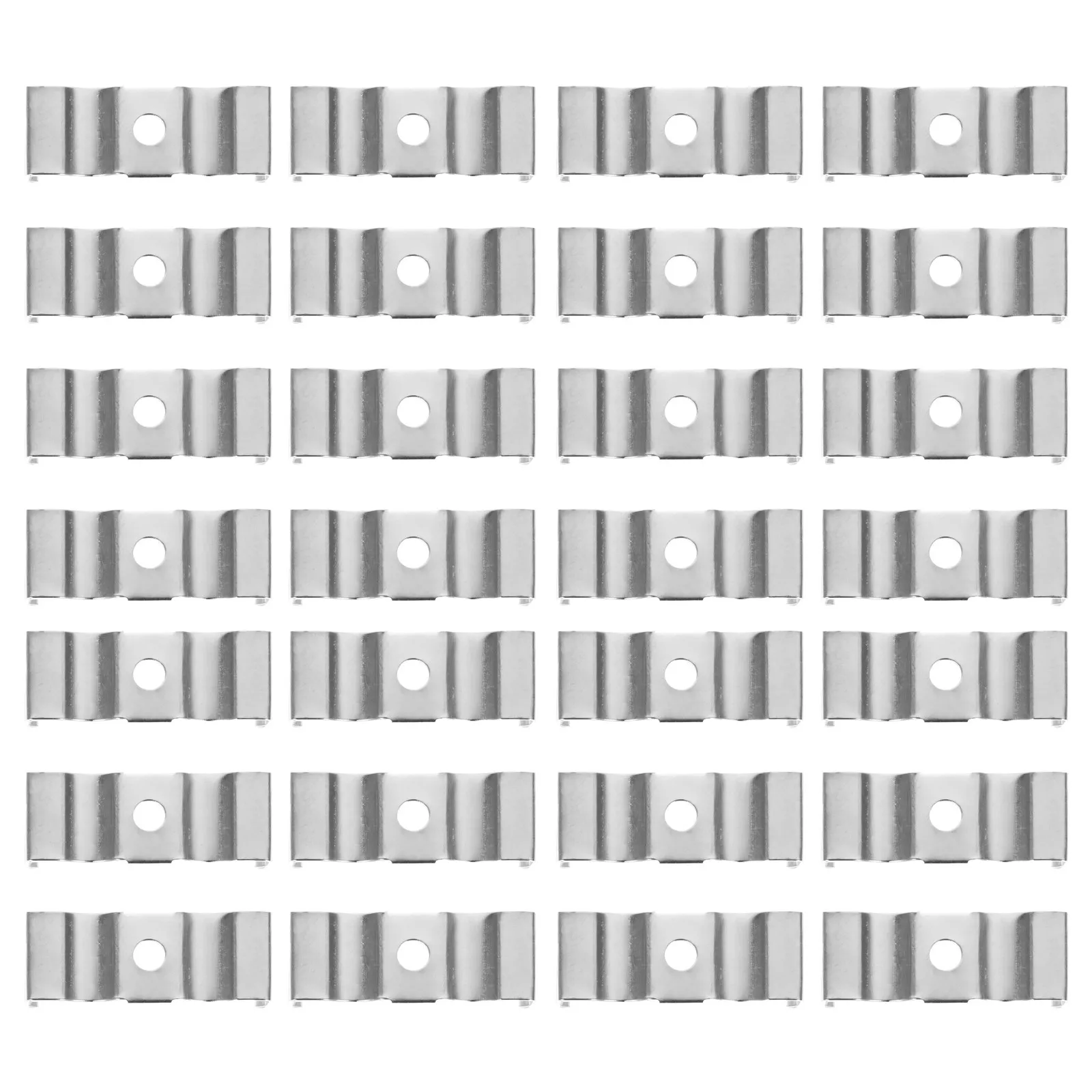 100Pcs Strip Lights Holders Manganese Steel Durable Lightweight Easy Install LED Strip Lights Brackets U Clips Holder Brackets