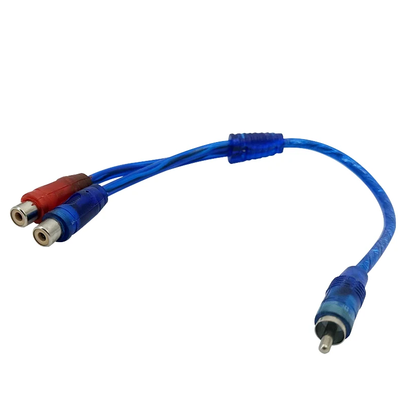 Auto Cube RCA Cable Car Audio 2RCA Male to 1RCA Female Toyota Speaker Adapter 29cm Car Stereo Wiring Kit