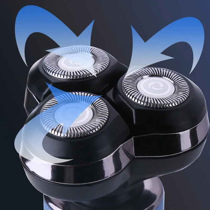 Kemei Men Electric Shaver Machine Shaving Mini Portable Razor Beard Trimmer IPX5 Waterproof Fashionable Type-c USB Rechargeable