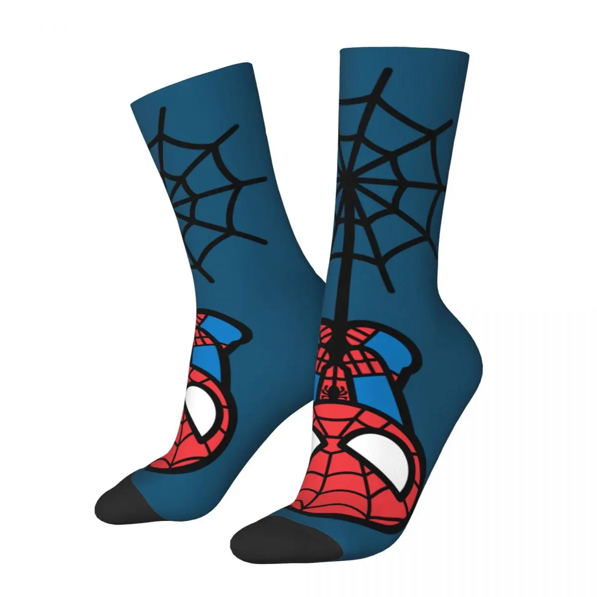 Winter Warm Harajuku Unisex Kawaii Spider-Man Hanging Upside Down Socks Breathable Sports Socks