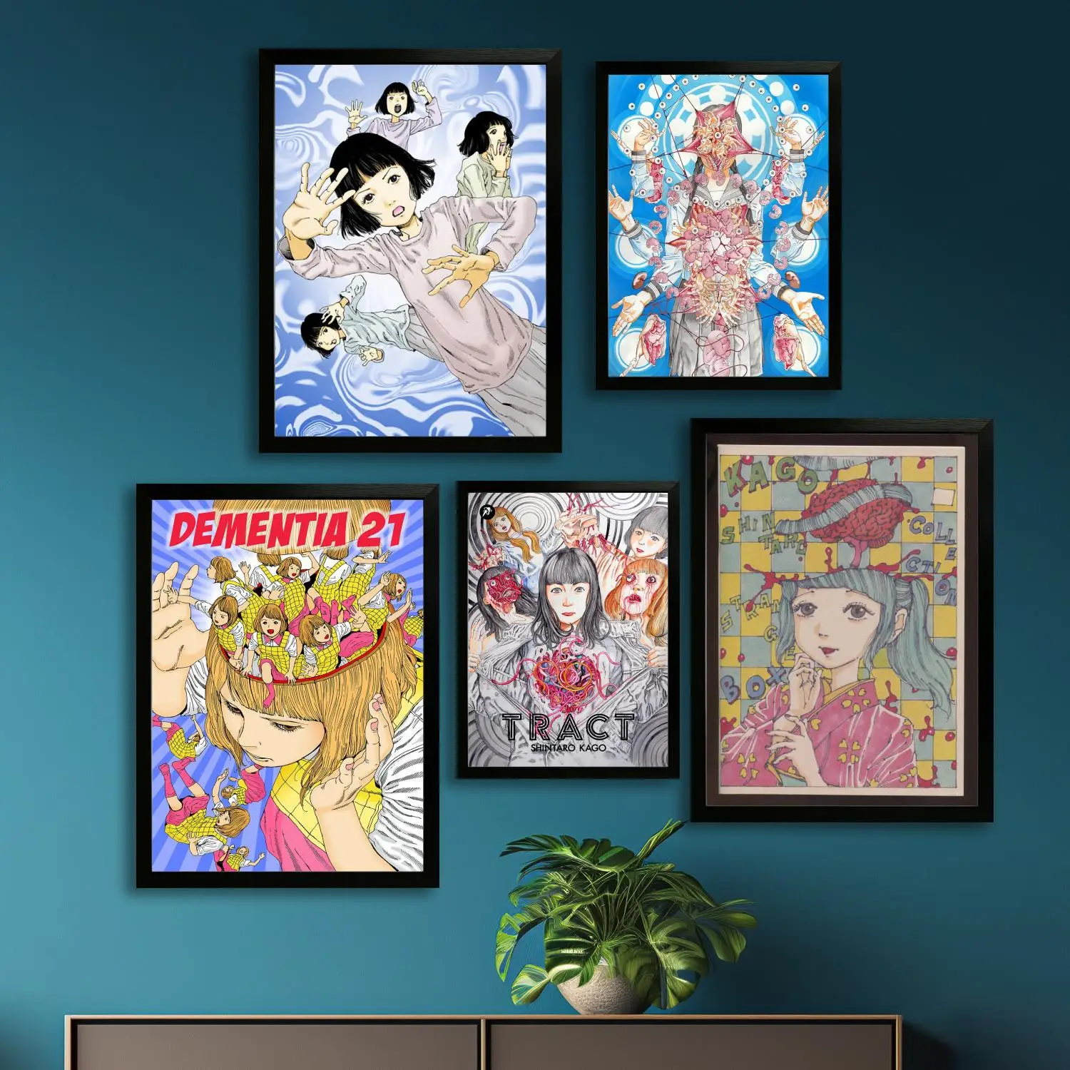 Póster artístico en lienzo de anime Shintaro Kago, impresión de imágenes artísticas de pared, carteles modernos para decoración de dormitorio familiar, pintura decorativa