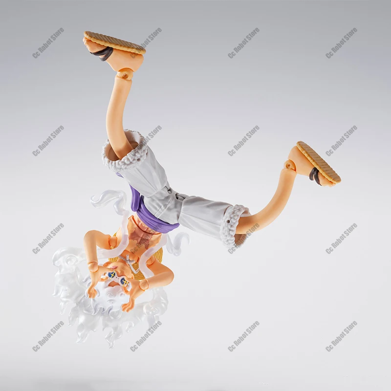 Bandai S.H.Figuarts One Piece MONKEY.D.LUFFY GEAR5 FUTURE ISLAND EGGHEAD Figur Model Jadi Anime Action Toy Hadiah Kejutan