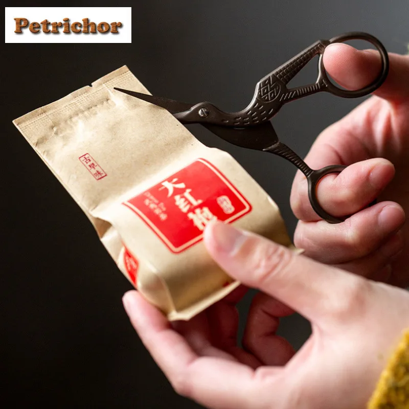 اليدوية اليابانية الشاي الفن كرين على شكل أكياس الشاي مقص التطريز قطع الخياطة خياط المقصات التطريز الحرفية Teaware الحرفية