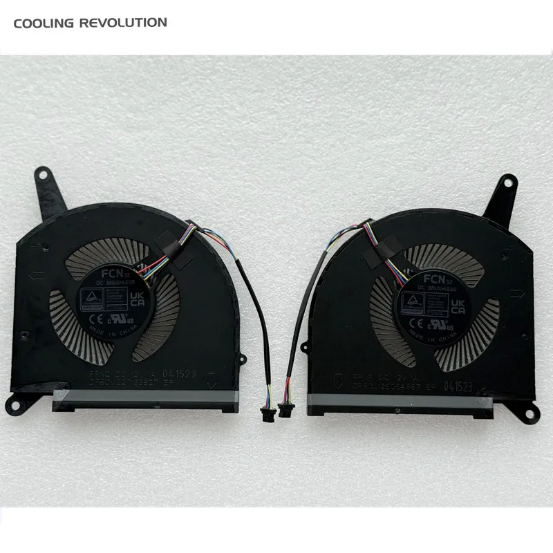 New Original Laptop CPU GPU Cooling Fan For Gigabyte Gaming  AORUS 7 9KF 9MF X7EF 17 XE4 YE5 RX7PXE MODEL: FPNP FPNQ 12V 1A