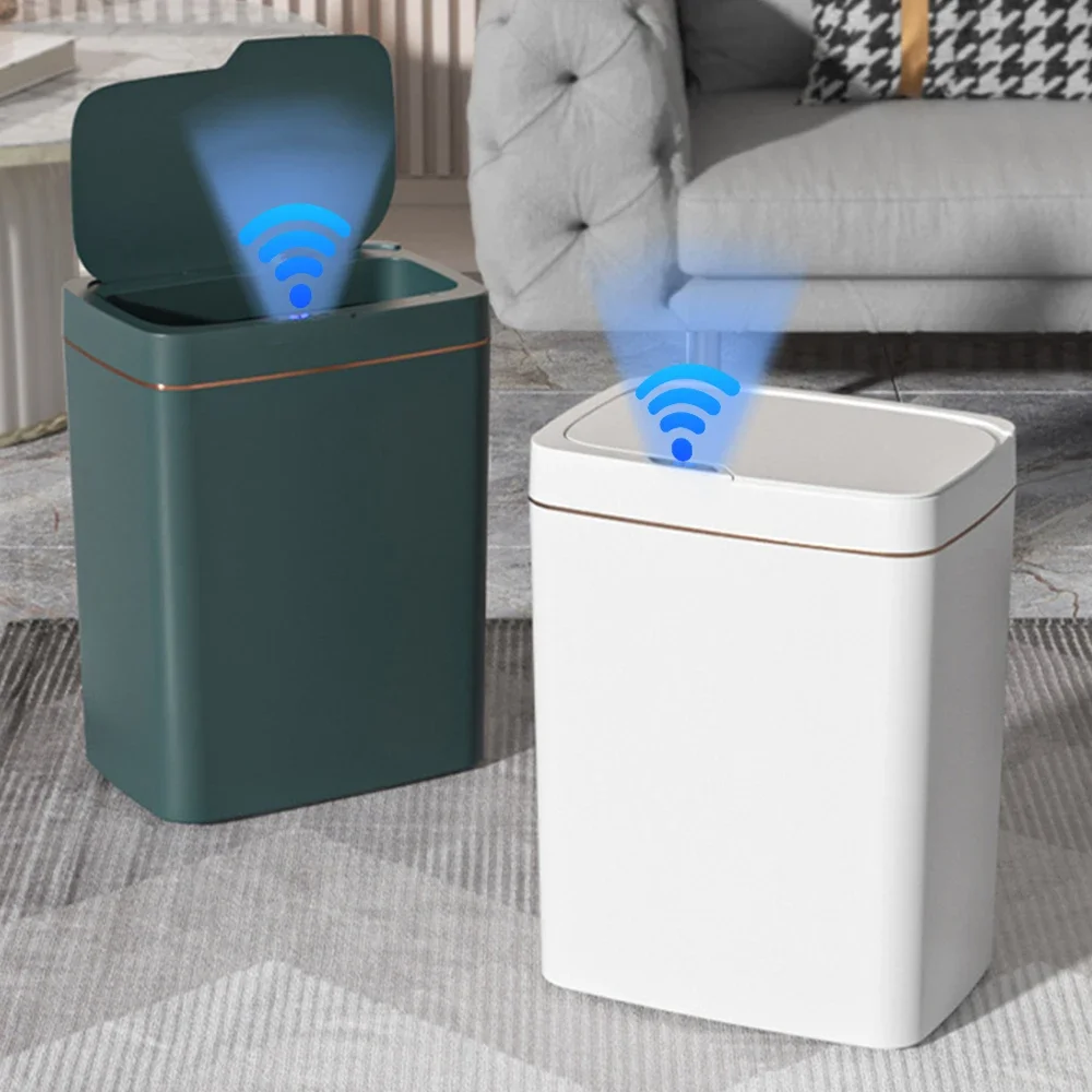 15/18L Smart Sensor cestino della spazzatura impermeabile intelligente cestino della spazzatura sensore pattumiera intelligente cucina bagno