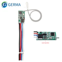 GERMA uniwersalny bezprzewodowy 433 Mhz DC 3.6V-24V pilot przełącznik 433 Mhz 1 CH RF przekaźnik odbiorczy kontroler oświetlenia LED DIY Kit