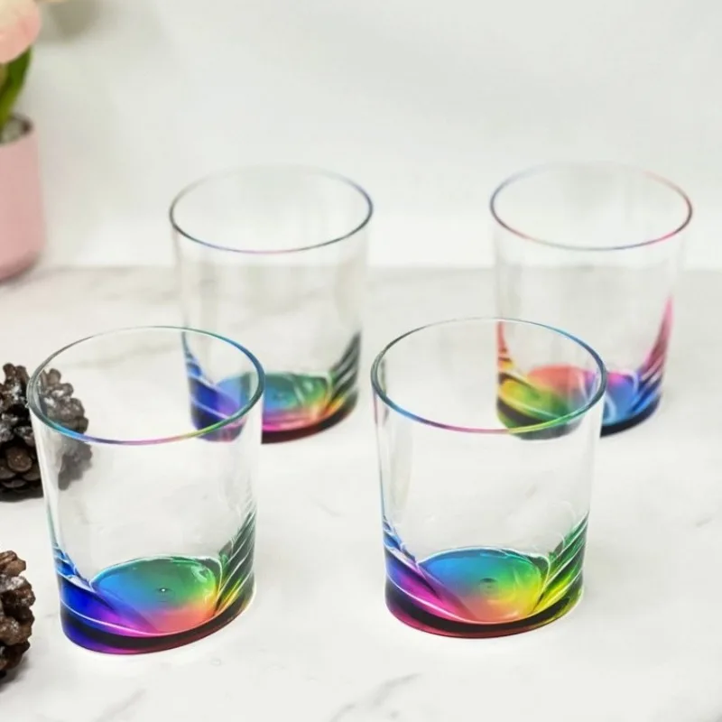 

Oval Halo 4 Piece 12oz Acrylic Glasses Plastic Drinking Tumblers Cocktail Water Cups Outdoor Party Home Bar Beverage Glassware