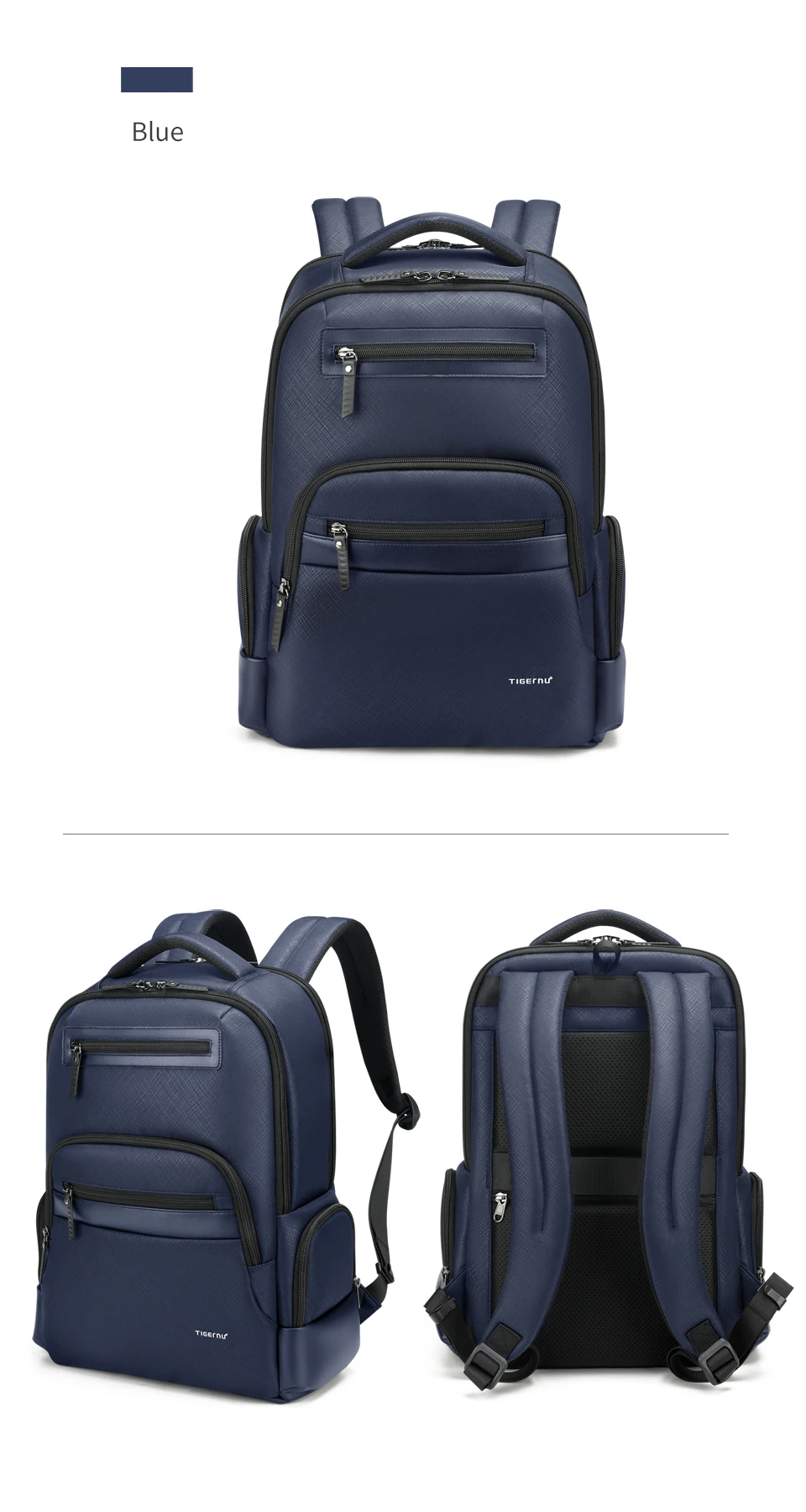 Tigernu Reiserucksack Taschen 15,6 Zoll Laptop Rucksäcke für Männer Wasserdichte Schulrucksäcke Business Taschen Rucksack Connect Serie – Detail 11