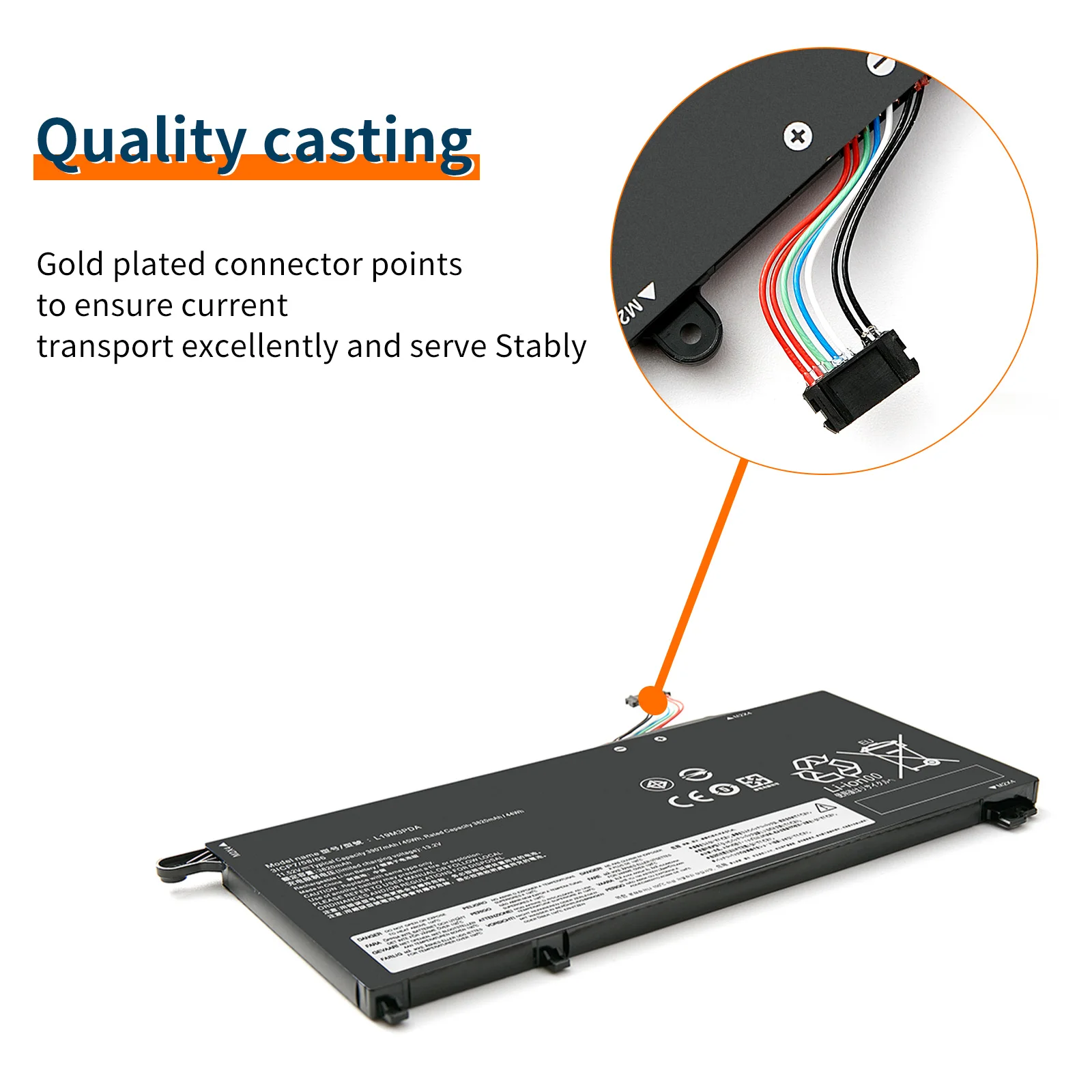 Imagem -03 - Bateria do Portátil para Lenovo Thinkbook 14 15 g3 g2 K4e-are Itl L19c3pda L19m3pda L19d3pda 11.52v 3907mah