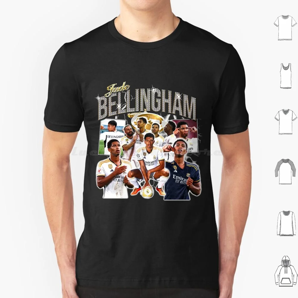 Camiseta de Jude Bellingham, camiseta fresca de algodón 6xl, joya Bellingham Real