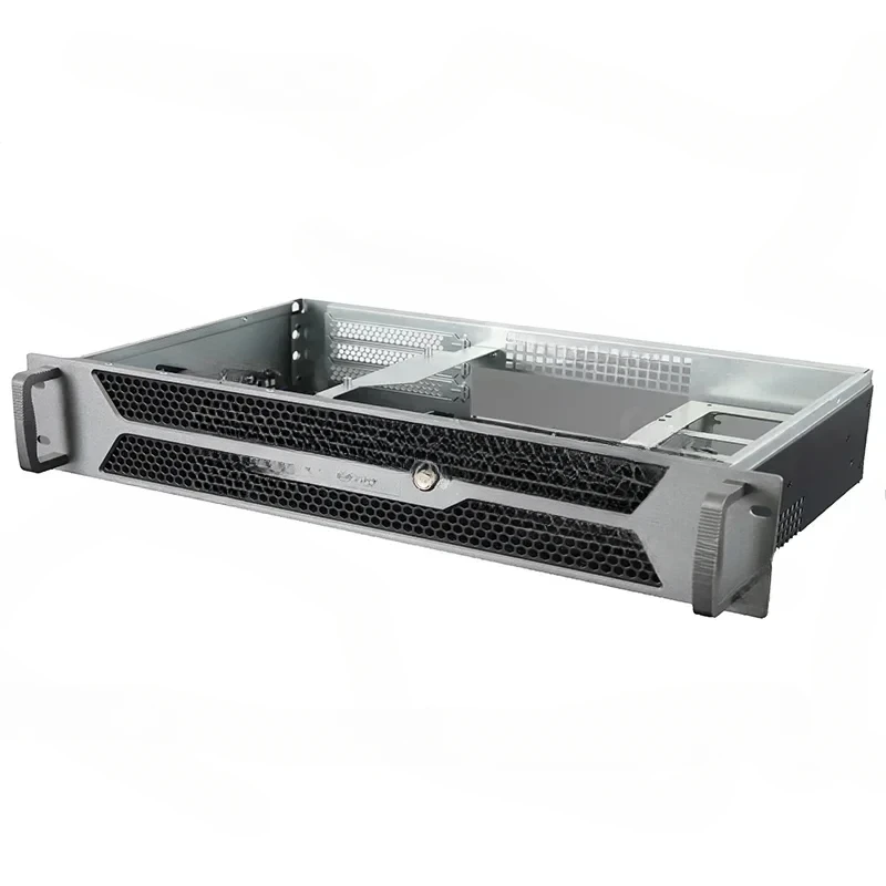 2U Short Body Case with Full Hight PCIE *3 ITX MB Support Rack 2U Chassis