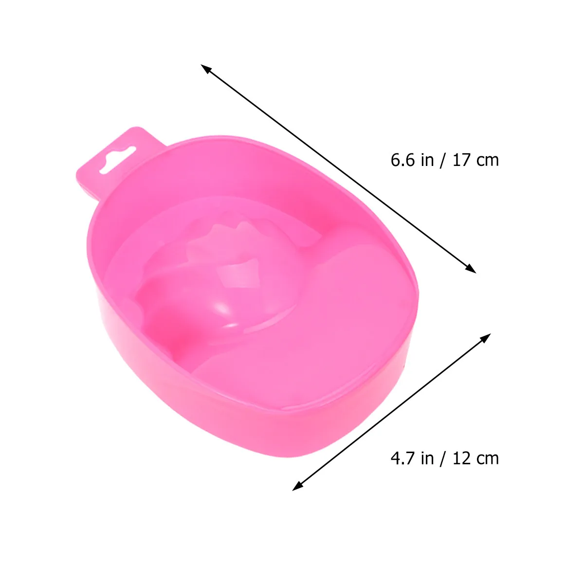 2Pcs Nail Art Soak Bowl Manicure Care Tray Polish Remover Random Color Suitable Salon Home Acrylic Tips Removal Nail Care Bowl