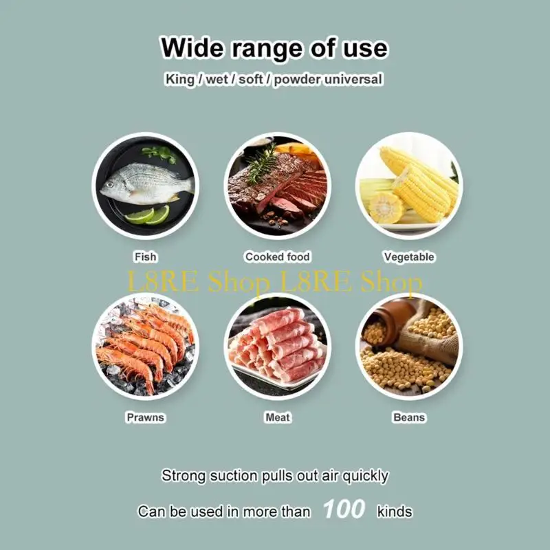 L8RE 전기 펌프 진공 씰 펌프 핸드 헬드 진공 푸드 실러 자동 식품