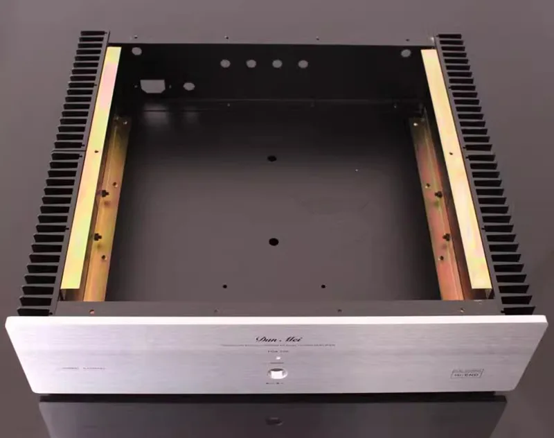 POA-220 Двухсторонний радиатор, задний корпус AMP/корпус усилителя класса A/корпус/корпус/коробка «сделай сам» (358*100*378 мм)