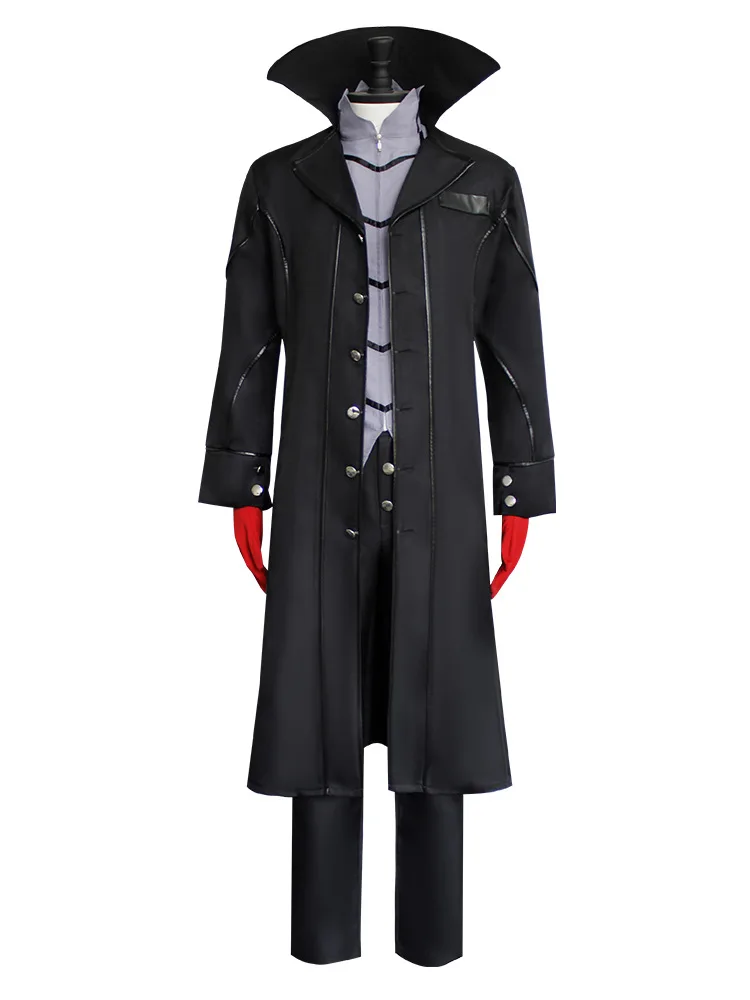 Jeu de Cosplay Anime Persona 5 Joker, P5 Rain Palace anni, ensemble complet de vêtements, perruques isotMask, pardessus noir, uniforme