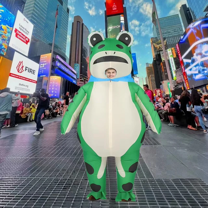 

Inflatable Frog Costume Funny Full Body Blow Up Cosplay Costume Suit for Adult Holiday Party Costume for Adult Role Play