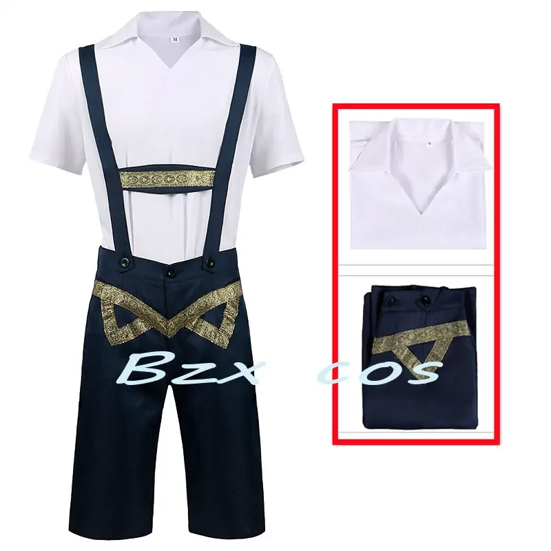 Lederhosen Bavarese Cosplay Oktoberfest Costume Cosplay Octoberfest Beer Festival Costumi Halloween per bambini Ragazzi Costume da birra