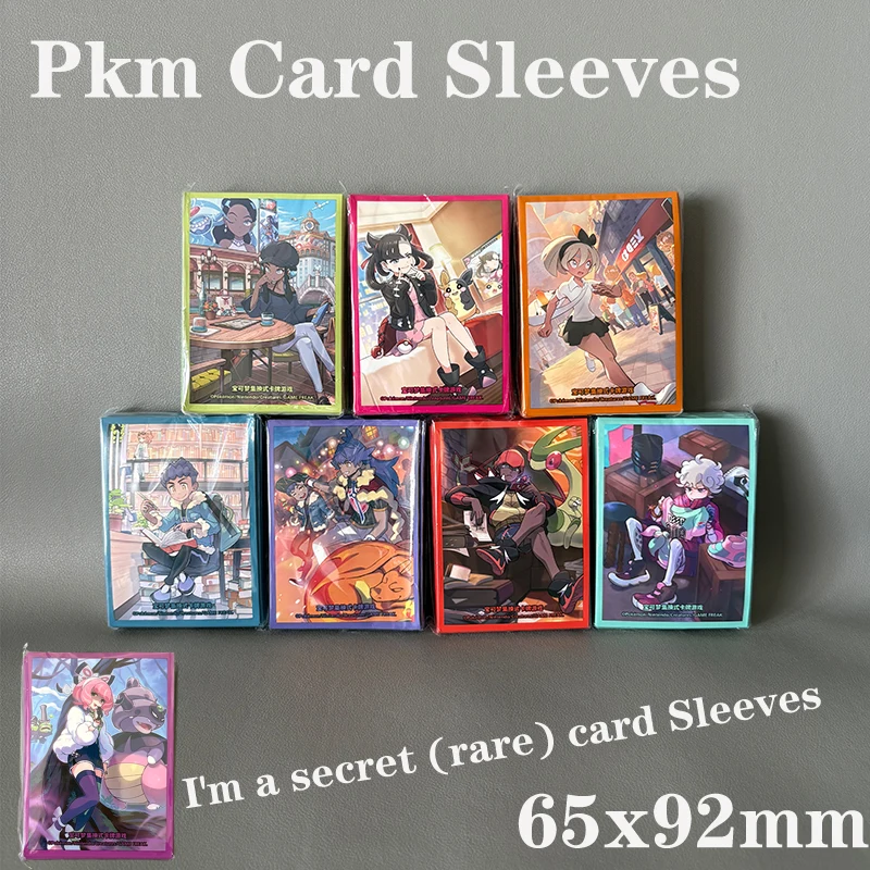 حقيقية Pkm TCG حافظة بطاقات 64 قطعة مجموعة واقية نيسا مارني تصميم لامع إنهاء بطاقة التداول لعبة اكسسوارات جامع هدية