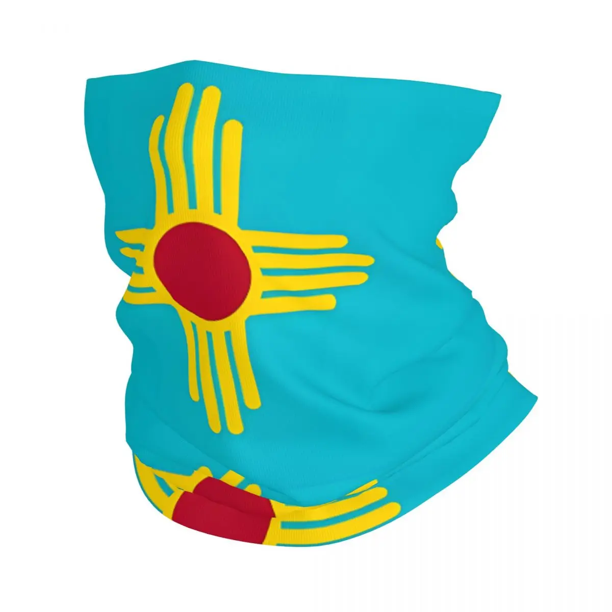 New Mexico Flag In turchese tappetino da bagno fascia collo ciclismo tubo sciarpa Bandana ghetta tutte le stagioni Unisex