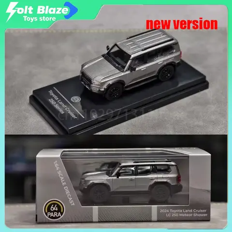 PARA 1/64 Toyota Land Cruiser Prado LC250 Diecast Alloy Car Model Alloy Simulation Static Room Display Cars Model Boy Toys Gift