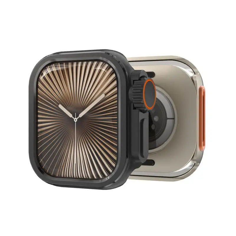 

Металлический бампер в стиле поп для Apple Watch 46 мм 42 мм Защитная рамка для IWatch Series10 46 мм 42 мм Sport Change To Ultra 2 49 м