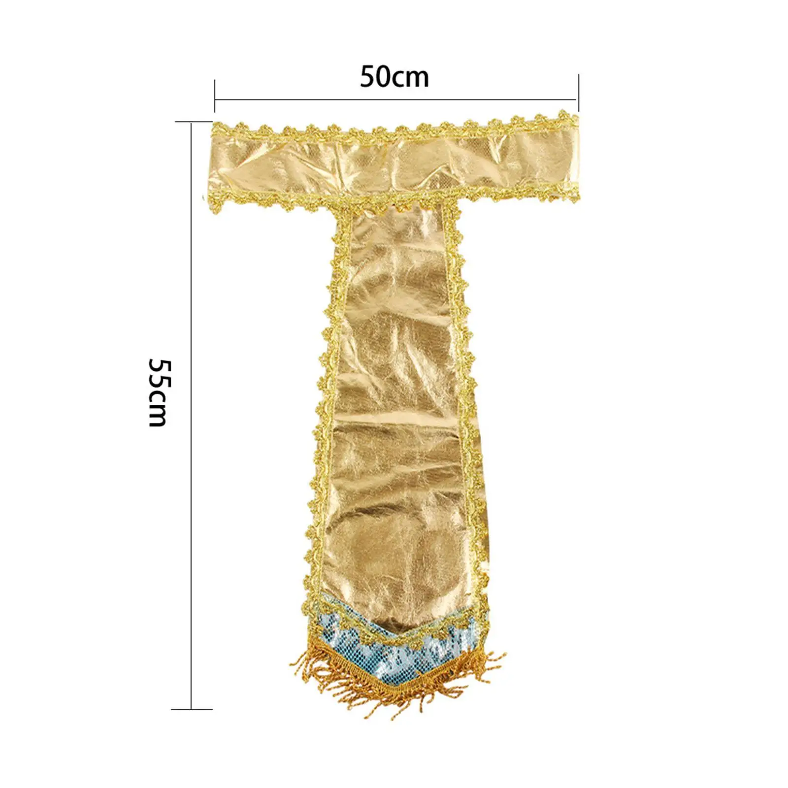 مجموعة أزياء غطاء الرأس المصري من مادة القماش دعائم تنكرية لحفلات الهالوين #4