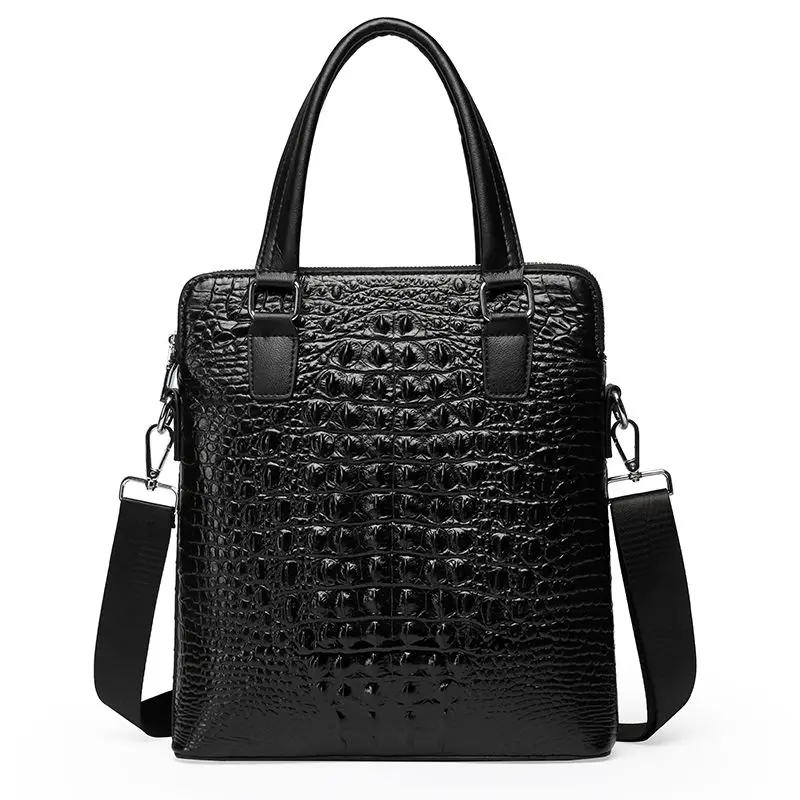 2023 neue Alligator Laptop Taschen Kuh Echt leder Herren Aktentasche Luxusmarke männliche Handtaschen Männer Messenger Computer Tasche