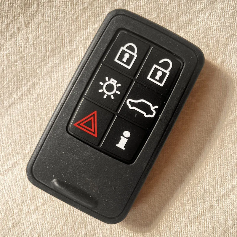 Pengganti Cangkang Kunci Jarak Jauh Pintar untuk Volvo S60L/XC60/S80L/V60/V40 Penutup Casing Kunci Mobil dengan Logo