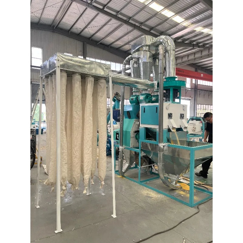 Corn Milling Machine with Roller Grinding for Flour Production 220V Grain Processing Equipment