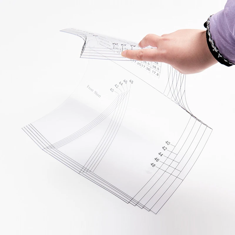 1:1 Basic Inch Sewing Pattern L Size Fashion Women Prototype Full Scale Clothing Design Rulers Template Apparel Pattern Making