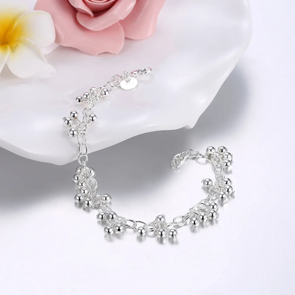 Hot luxury Custom grape beads 925 sterling silver Bracelet for woman fashion Costume Jewelry Wedding party Christmas Gifts view 4