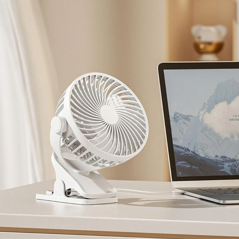 Эффективный вентилятор циркуляции воздуха с гибким рыболовами маленький USB -зарядный охлаждающий вентилятор для автокресла и