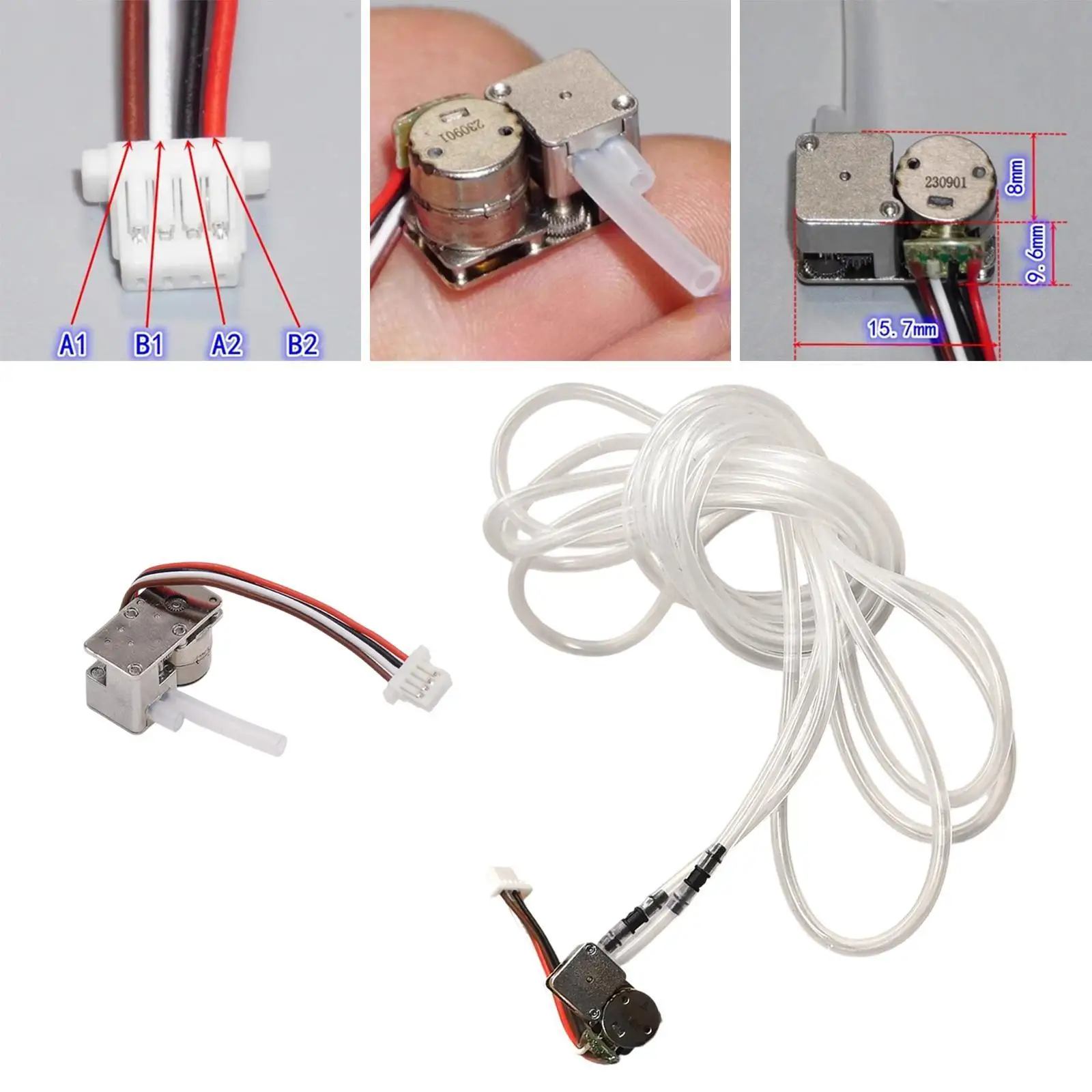 

Крошечный перистальтический насос 5 В, водяной жидкостный насос, тихий самовсасывающий 8 мм, небольшой шаговый двигатель с микрообъемом для перекачки жидкости своими руками