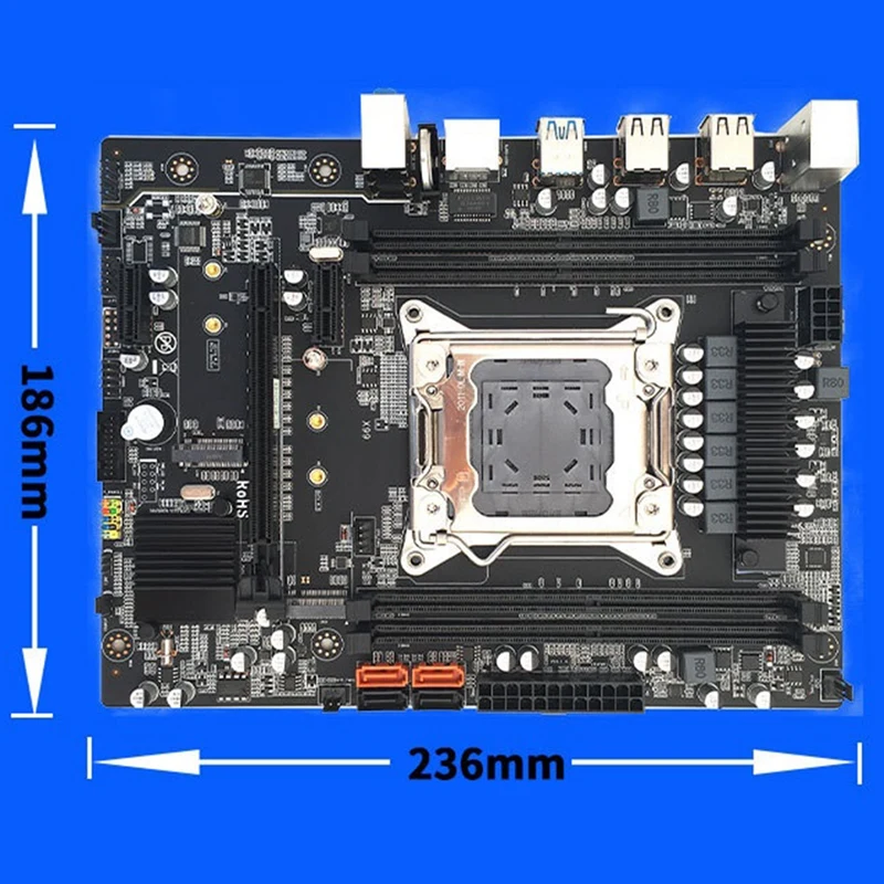 Imagem -02 - Placa-mãe X99 com Almofada Térmica Cabo Sata Cabo do Interruptor Defletor Lga20113 Suporte Ddr4 4x32g E52678 v3 e5 e5 2676 Cpu v3