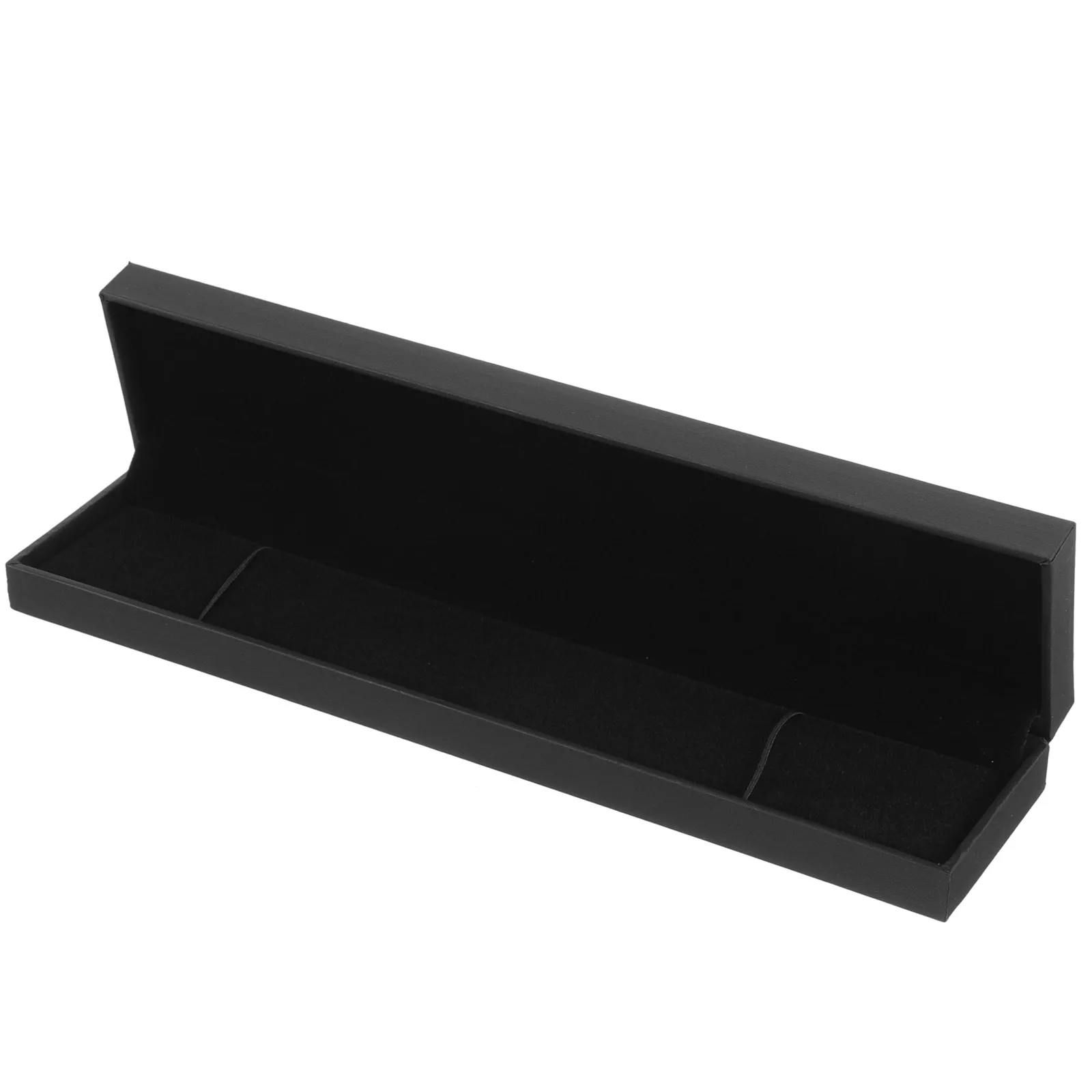 

Black Long Chain Jewelry Storage Box for Necklace Bracelet Organizer Gift Packing Cardboard Container Display Tools