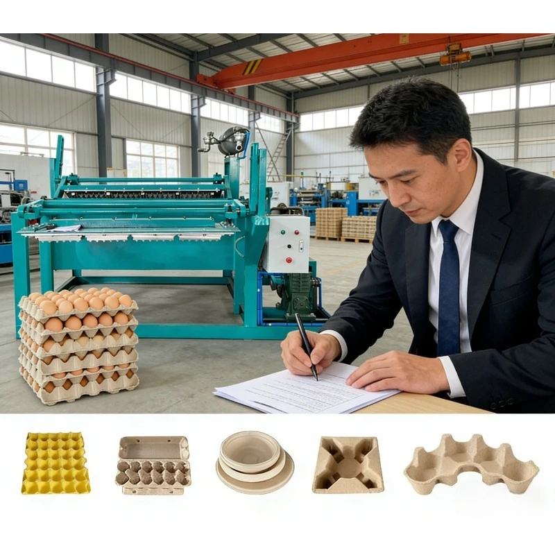 4000 Pcs/min Small Egg Tray Machine Egg Carton Box Making Machine Factory Price