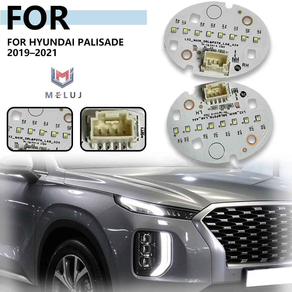 Headlight Ballast Light Source Module Angel Eye DRL Light White Source Board Chip For Hyundai Palisade 2020-2022 EU Spec Parts