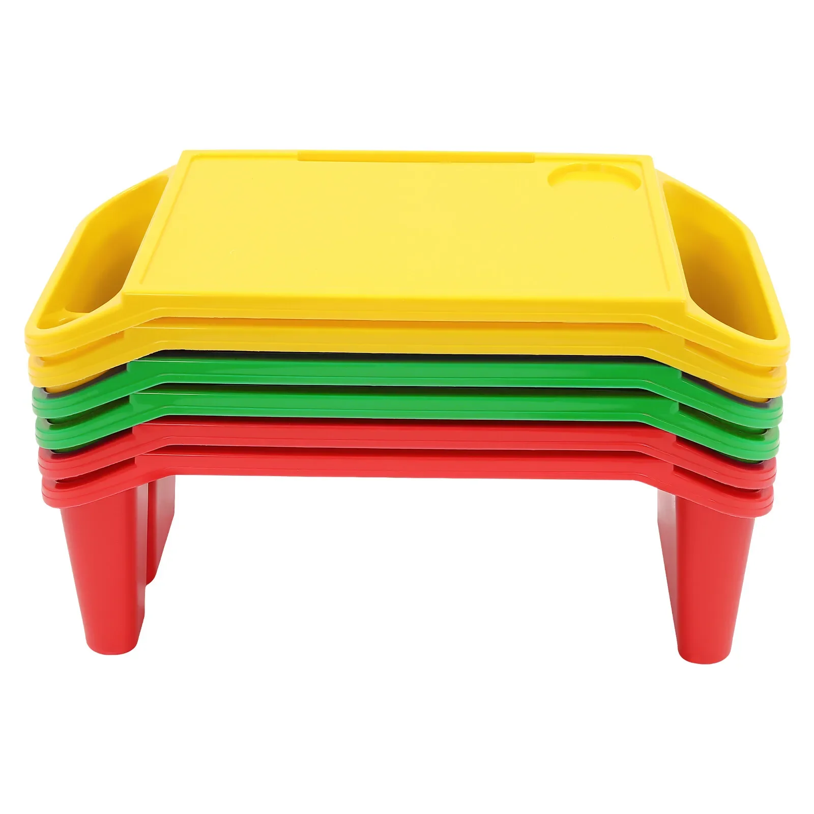 6 عبوات من مكاتب الأطفال، صواني PP محمولة للكتابة والأكل والألعاب والفصول الدراسية